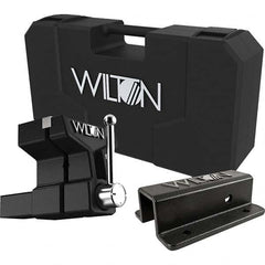 Wilton - 6" Jaw Width x 5-3/4" Jaw Opening, 5" Throat Depth, Bench & Pipe Combination Vise - Apex Tool & Supply