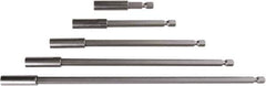 Wiha - 1/4" Insert, Hex Drive Bit Adapter - Quick Release, 10" OAL - Apex Tool & Supply