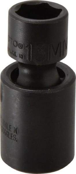 Proto - 3/8" Drive 13mm Standard Universal Impact Socket - 6 Points, 2" OAL - Apex Tool & Supply