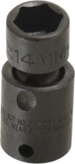 Proto - 3/8" Drive 14mm Standard Universal Impact Socket - 6 Points, 2" OAL - Apex Tool & Supply