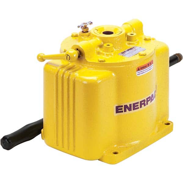 Enerpac - Manual Hydraulic Pumps Number of Stages: 1.000 Oil Volume Per Stroke (Cu. In.): 0.29 - Apex Tool & Supply
