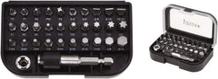 VEGA Industries - 32 Piece, 1/4" Drive Screwdriver Bit Set - #0 to #3 Phillips, 5/64 to 5/16" Hex, T10 to T40 Torx, #1 to #3 Square Recess - Apex Tool & Supply