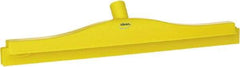 Vikan - 20" Rubber Blade Floor Squeegee - Double Edge, Yellow, Plastic Holder - Apex Tool & Supply