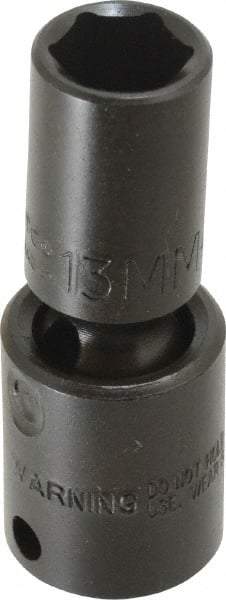 Proto - 3/8" Drive 13mm Deep Universal Impact Socket - 6 Points, 2-19/32" OAL - Apex Tool & Supply