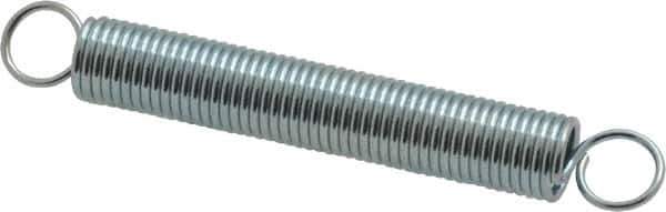 Gardner Spring - 1/4" OD, 3.35 Lb Max Load, 3.64" Max Ext Len, 0.0286" Wire Diam Spring - 1.64 Lb/In Rating - Apex Tool & Supply