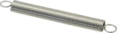 Gardner Spring - 1/4" OD, 3.36 Lb Max Load, 4.63" Max Ext Len, 0.0286" Wire Diam Spring - 1.27 Lb/In Rating - Apex Tool & Supply