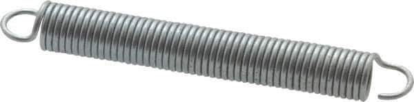 Gardner Spring - 1/8" OD, 1.6 Lb Max Load, 1.93" Max Ext Len, 0.016" Wire Diam Spring - 1.5 Lb/In Rating, 1" Free Length - Apex Tool & Supply