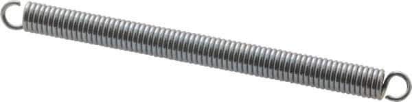 Gardner Spring - 3/16" OD, 7 Lb Max Load, 3.7" Max Ext Len, 0.031" Wire Diam Spring - 5.1 Lb/In Rating, 2-1/2" Free Length - Apex Tool & Supply