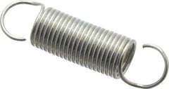 Gardner Spring - 1/4" OD, 3.1 Lb Max Load, 1.96" Max Ext Len, 0.026" Wire Diam Spring - 2.8 Lb/In Rating, 1" Free Length - Apex Tool & Supply