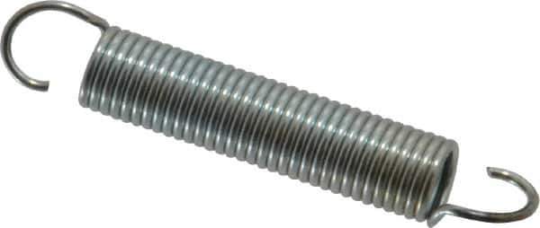 Gardner Spring - 1/4" OD, 5.2 Lb Max Load, 2.68" Max Ext Len, 0.031" Wire Diam Spring - 3.8 Lb/In Rating, 1-1/2" Free Length - Apex Tool & Supply