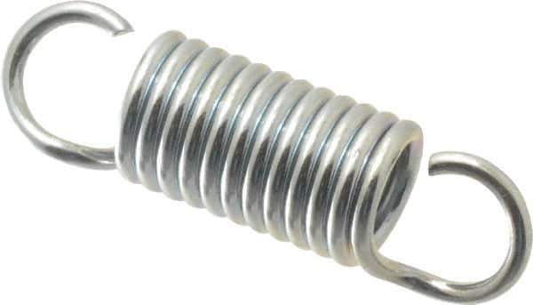 Gardner Spring - 3/8" OD, 17.5 Lb Max Load, 1.7" Max Ext Len, 0.055" Wire Diam Spring - 34.8 Lb/In Rating, 1-1/4" Free Length - Apex Tool & Supply