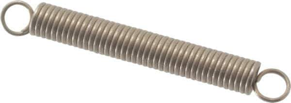 Gardner Spring - 1/8" OD, 1.39 Lb Max Load, 1.43" Max Ext Len, 0.018" Wire Diam Spring - 2.52 Lb/In Rating, 1" Free Length - Apex Tool & Supply