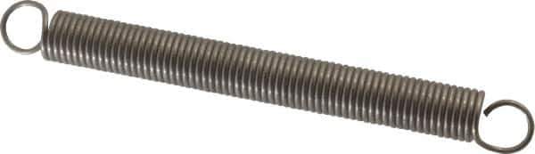 Gardner Spring - 1/2" OD, 9.04" Max Ext Len, 0.063" Wire Diam Spring - 3.6498 Lb/In Rating, 1.4773 Lb Init Tension - Apex Tool & Supply