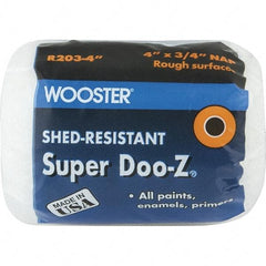 Wooster Brush - 3/4" Nap, 4" Wide Paint Roller Cover - Rough Texture, Woven - Apex Tool & Supply