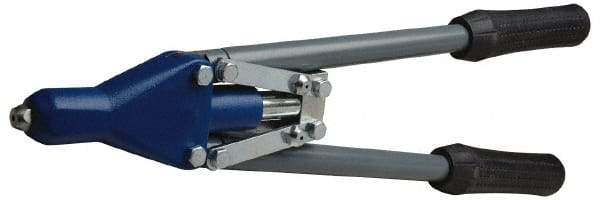 RivetKing - Straight Head Hand Riveter - 1/8 to 3/16" Rivet Capacity, 17-1/2" OAL - Apex Tool & Supply