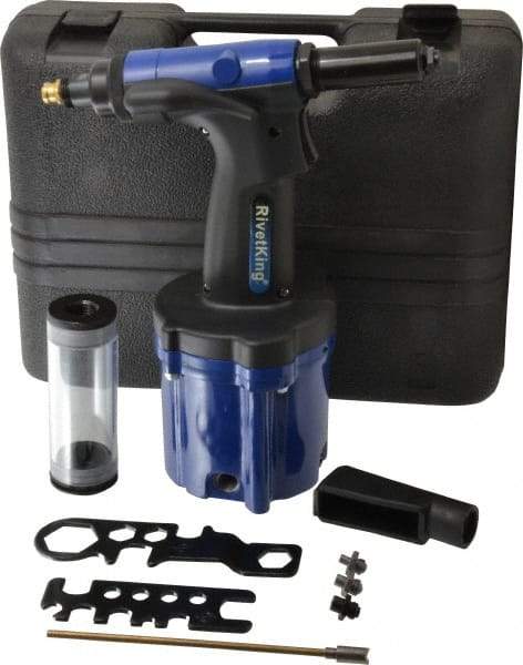RivetKing - Up to 3/16" Capacity, Air Riveting Hammer - 5/8" Long Stroke, 1/4" Inlet - Apex Tool & Supply