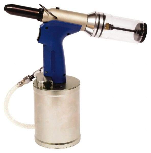 RivetKing - Up to 1/4" Capacity, Air Riveter - 1" Long Stroke, 1/4" Inlet - Apex Tool & Supply