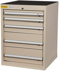 Value Collection - 5 Drawer, Cabinet Only - Tan, 24" Wide x 32" High - Apex Tool & Supply