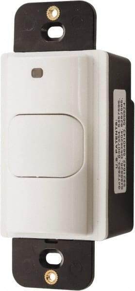 Hubbell Wiring Device-Kellems - 400 Square Ft. Coverage, Infrared Motion Sensor Wall Switch - 800 at 120 V Incandescent, 1,000 at 120 V and 1,800 at 277 V Fluorescent, 120 to 277 VAC, White - Apex Tool & Supply