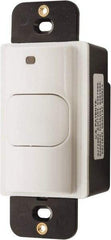 Hubbell Wiring Device-Kellems - 400 Square Ft. Coverage, Infrared Motion Sensor Wall Switch - 800 at 120 V Incandescent, 1,000 at 120 V and 1,800 at 277 V Fluorescent, 120 to 277 VAC, White - Apex Tool & Supply