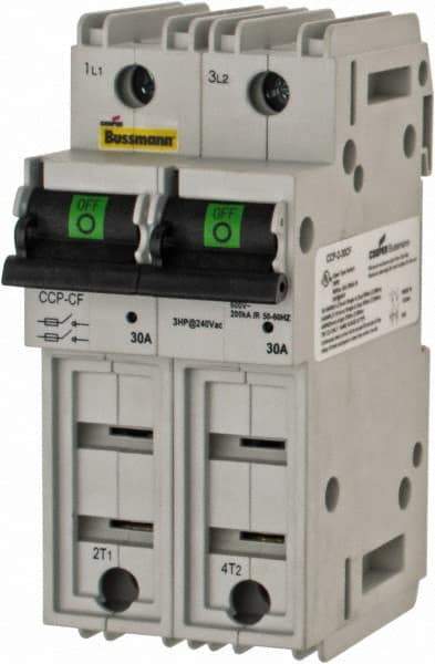 Cooper Bussmann - 125VDC & 600VAC, 2 Pole, Open Fused Cam & Disconnect Switch - 2 Wires - Apex Tool & Supply