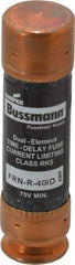 Cooper Bussmann - 125 VDC, 250 VAC, 40 Amp, Time Delay General Purpose Fuse - Fuse Holder Mount, 76.2mm OAL, 20 at DC, 200 (RMS) kA Rating, 20.6mm Diam - Apex Tool & Supply