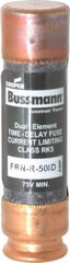 Cooper Bussmann - 125 VDC, 250 VAC, 50 Amp, Time Delay General Purpose Fuse - Fuse Holder Mount, 76.2mm OAL, 20 at DC, 200 (RMS) kA Rating, 20.6mm Diam - Apex Tool & Supply