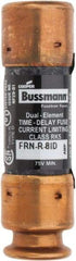 Cooper Bussmann - 125 VDC, 250 VAC, 8 Amp, Time Delay General Purpose Fuse - Fuse Holder Mount, 50.8mm OAL, 20 at DC, 200 (RMS) kA Rating, 14.3mm Diam - Apex Tool & Supply