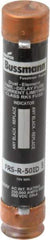 Cooper Bussmann - 250 VDC, 600 VAC, 50 Amp, Time Delay General Purpose Fuse - Fuse Holder Mount, 5-1/2" OAL, 20 at DC, 200 (RMS) kA Rating, 27mm Diam - Apex Tool & Supply