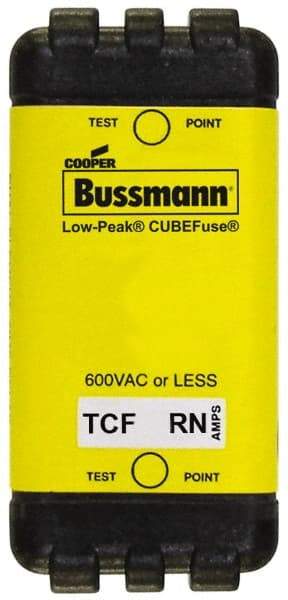 Cooper Bussmann - 300 VDC & 600 VAC, 3 Amp, Time Delay General Purpose Fuse - Plug-in Mount, 47.75mm OAL, 100 at DC, 200 (CSA RMS), 300 (UL RMS) kA Rating - Apex Tool & Supply
