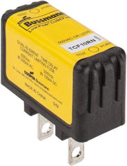 Cooper Bussmann - 300 VDC & 600 VAC, 10 Amp, Time Delay General Purpose Fuse - Plug-in Mount, 47.75mm OAL, 100 at DC, 200 (CSA RMS), 300 (UL RMS) kA Rating - Apex Tool & Supply