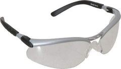 3M - Clear Lenses, Framed Safety Glasses - Anti-Fog, Scratch Resistant, Black/Silver Polycarbonate Frame, Adjustable Temples, Size Universal, Wrap Around - Apex Tool & Supply