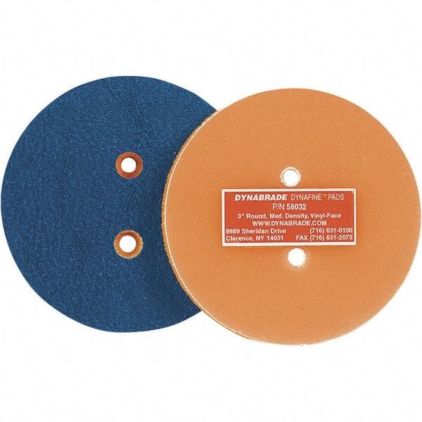 Dynabrade - 3" Diam Disc Backing Nonvacuum Replacement Pad - Medium Density, 12,000 RPM - Apex Tool & Supply