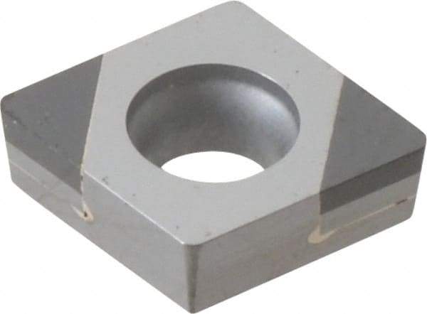 Seco - CCGW21.51 L1-B Grade CBN200 PCBN Turning Insert - Uncoated, 80° Diamond, 1/4" Inscr Circle, 3/32" Thick, 1/64" Corner Radius - Apex Tool & Supply