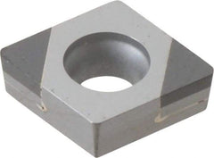 Seco - CCGW21.51 L1-B Grade CBN200 PCBN Turning Insert - Uncoated, 80° Diamond, 1/4" Inscr Circle, 3/32" Thick, 1/64" Corner Radius - Apex Tool & Supply