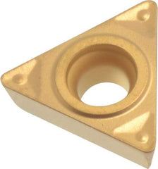 Sumitomo - TPMT332 ENF Grade AC830P Carbide Turning Insert - 60° Triangle, 3/8" Inscr Circle, 3/16" Thick, 1/32" Corner Radius - Apex Tool & Supply