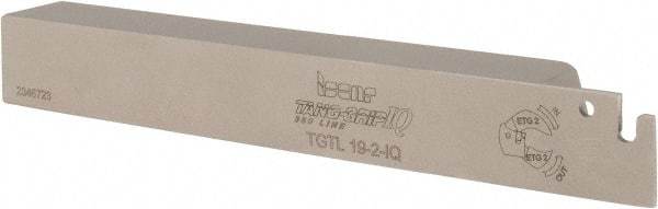 Iscar - External Thread, 0.69" Max Depth of Cut, 0.071" Min Groove Width, 4-1/2" OAL, Left Hand Indexable Grooving Cutoff Toolholder - 3/4" Shank Height x 3/4" Shank Width, TAG Insert Style, TGT Toolholder Style, Series Tang-GripIQ - Apex Tool & Supply