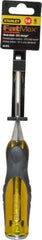Stanley - 9" OAL x 1/4" Blade Width Wood Chisel - 1/4" Tip, Acetate & Rubber Grip Handle - Apex Tool & Supply