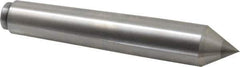 Riten - 1.078" Head Diam, Carbide-Tipped Steel Standard Point Solid Dead Center - B&S 9 Brown & Sharpe Taper, 1.078" Point Diam, 2" Point Length, 6-1/2" OAL - Apex Tool & Supply