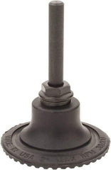 Made in USA - 2" Diam Quick-Change Type R Disc Backing Pad - 1/4" Shank Diam, Medium Density, 30,000 RPM - Apex Tool & Supply