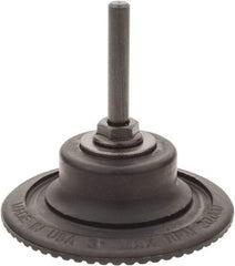Made in USA - 3" Diam Quick-Change Type R Disc Backing Pad - 1/4" Shank Diam, Medium Density, 20,000 RPM - Apex Tool & Supply
