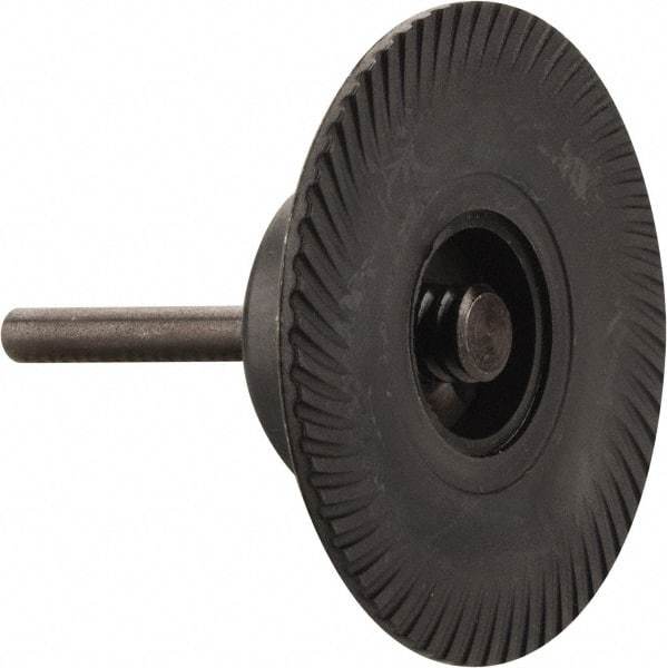 Made in USA - 3" Diam Quick-Change Type S Disc Backing Pad - 1/4" Shank Diam, Medium Density, 20,000 RPM - Apex Tool & Supply