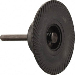 Made in USA - 3" Diam Quick-Change Type S Disc Backing Pad - 1/4" Shank Diam, Medium Density, 20,000 RPM - Apex Tool & Supply