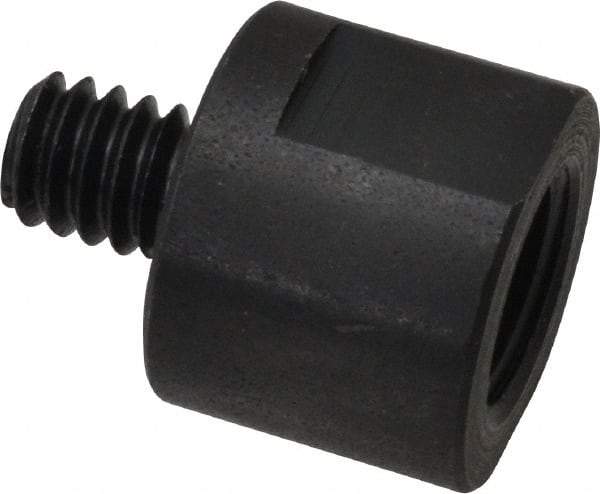 Made in USA - 3/8" Max Diam, Abrasive Disc Adapter - 1/4-20, 3/8-24 - Apex Tool & Supply