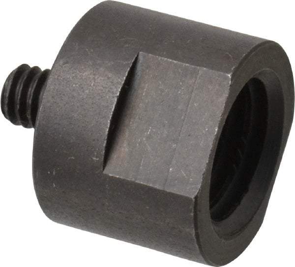 Made in USA - 5/8" Max Diam, Abrasive Disc Adapter - 1/4-20, 5/8-11 - Apex Tool & Supply