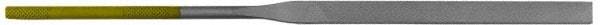 PFERD - 7" Needle Precision Swiss Pattern Hand File - Double Cut, Round Handle - Apex Tool & Supply