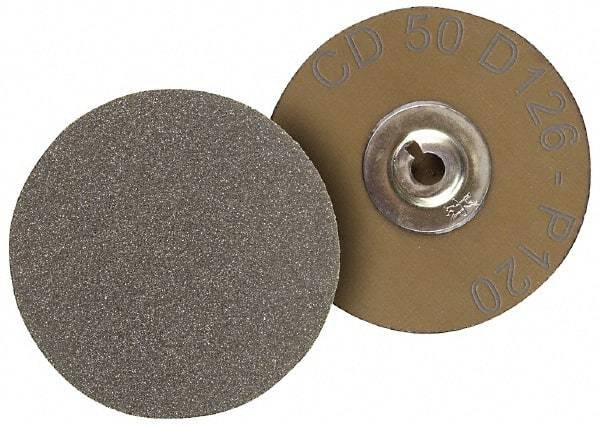 PFERD - 1" Disc Diam, 60 Grit, Diamond Quick Change Disc - Type R Attaching System, Coated, Brown, Coarse Grade, 15,500 RPM, D251 Series - Apex Tool & Supply