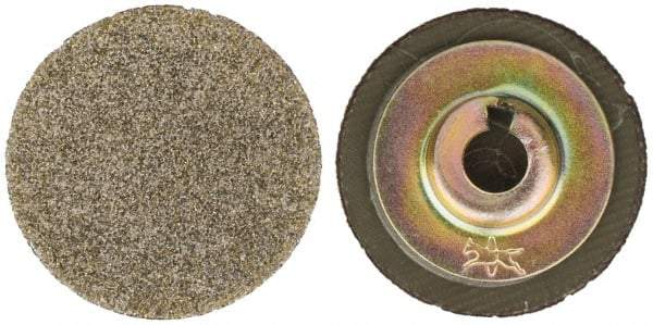 PFERD - 1" Disc Diam, 60 Grit, Diamond Quick Change Disc - Type S Attaching System, Coated, Brown, Coarse Grade, 15,500 RPM, D251 Series - Apex Tool & Supply