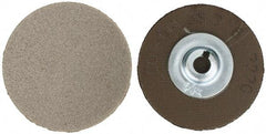 PFERD - 1-1/2" Disc Diam, 220 Grit, Diamond Quick Change Disc - Type S Attaching System, Coated, Brown, Fine Grade, 12,500 RPM, D76 Series - Apex Tool & Supply