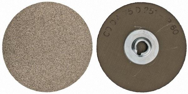 PFERD - 3" Disc Diam, 60 Grit, Diamond Quick Change Disc - Type S Attaching System, Coated, Brown, Coarse Grade, 6,300 RPM, D251 Series - Apex Tool & Supply